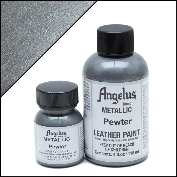 Màu vẽ da, vải Angelus Leather Paint (Metallic) Pewter 143