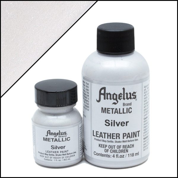 Màu vẽ da, vải Angelus Leather Paint (Metallic) Silver 150