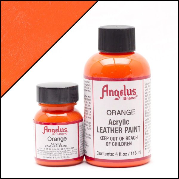 Màu vẽ da vải Angelus Leather Paint Standard 1oz, 4oz Orange 024 Cam