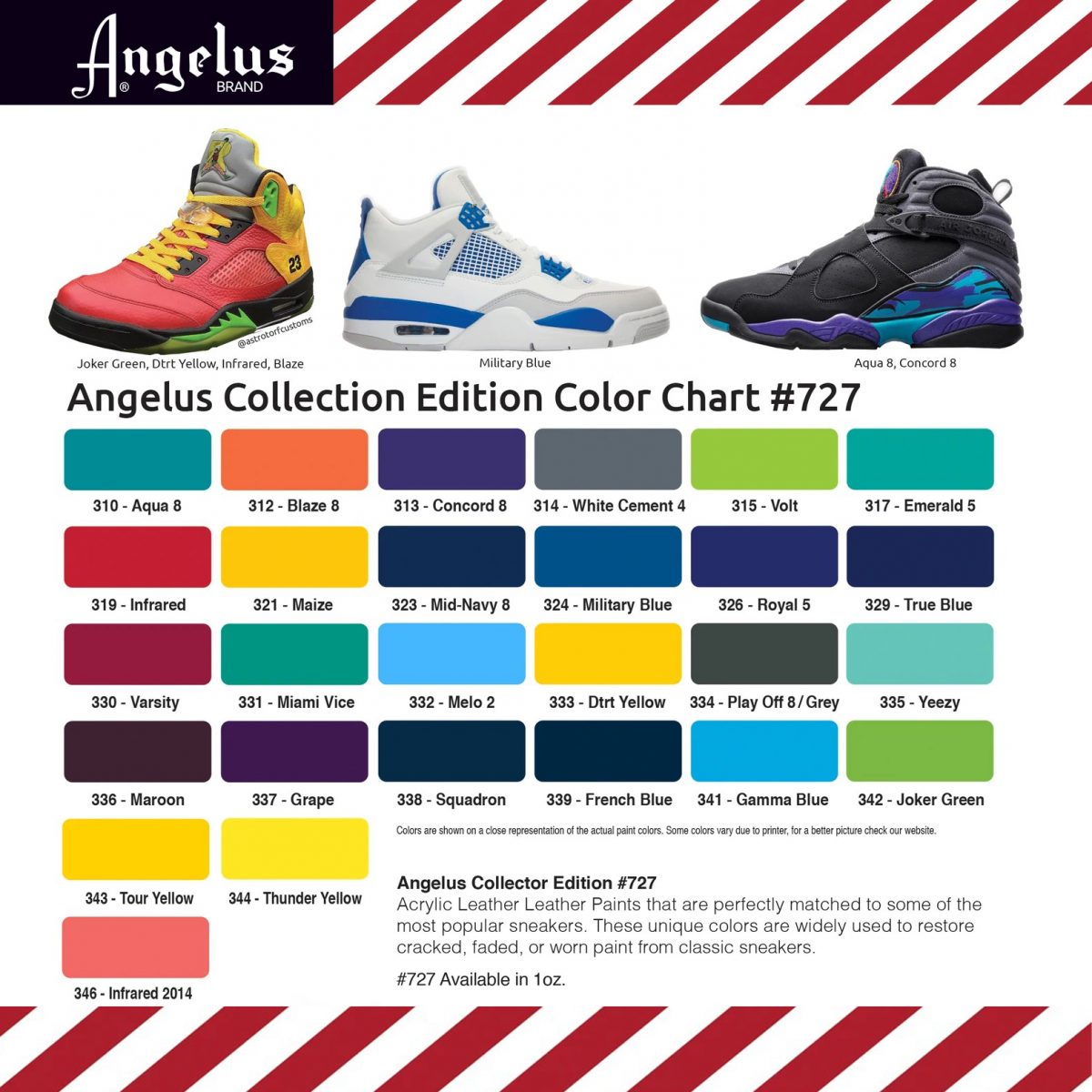 Bảng Màu Angelus Leather Paint Collector Edition