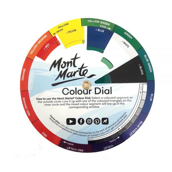 Đĩa hướng dẫn pha màu cho người mới Mont Marte Mini Colour Dial