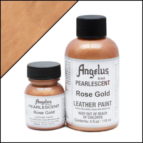 Màu Vẽ Da, Vải Angelus Leather Paint (Pearlescent) Rose Gold