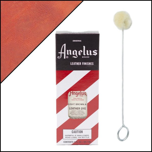 Thuốc Nhuộm Lên Da Angelus Leather Dye – 90ml (3Oz) Light Brown A 022
