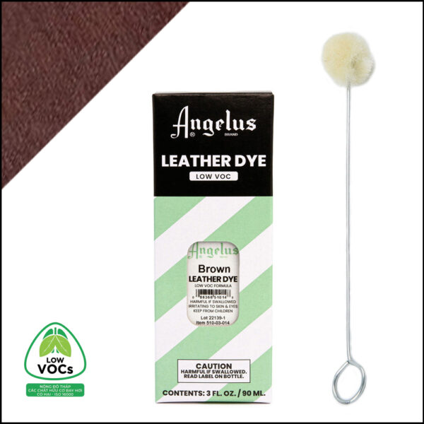 Màu nhuộm da ít dung môi Angelus Low VOC Leather Dye 014 Brown - 90ml